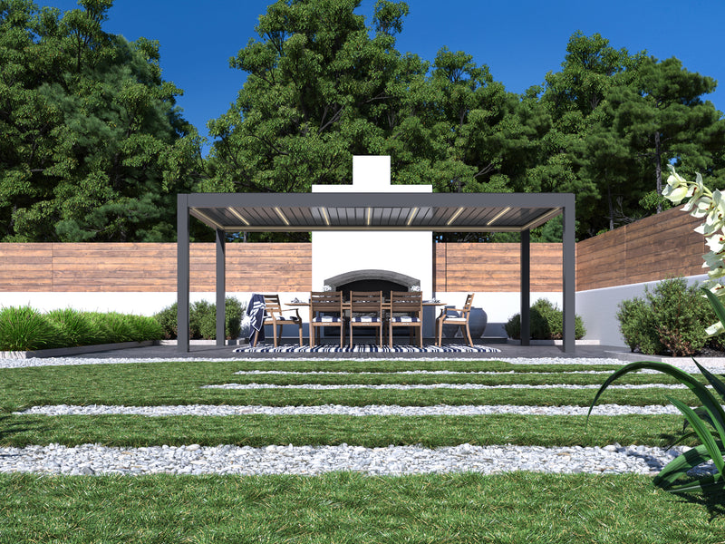 Pergola in Anthrazit – der beliebte Trend im Garten