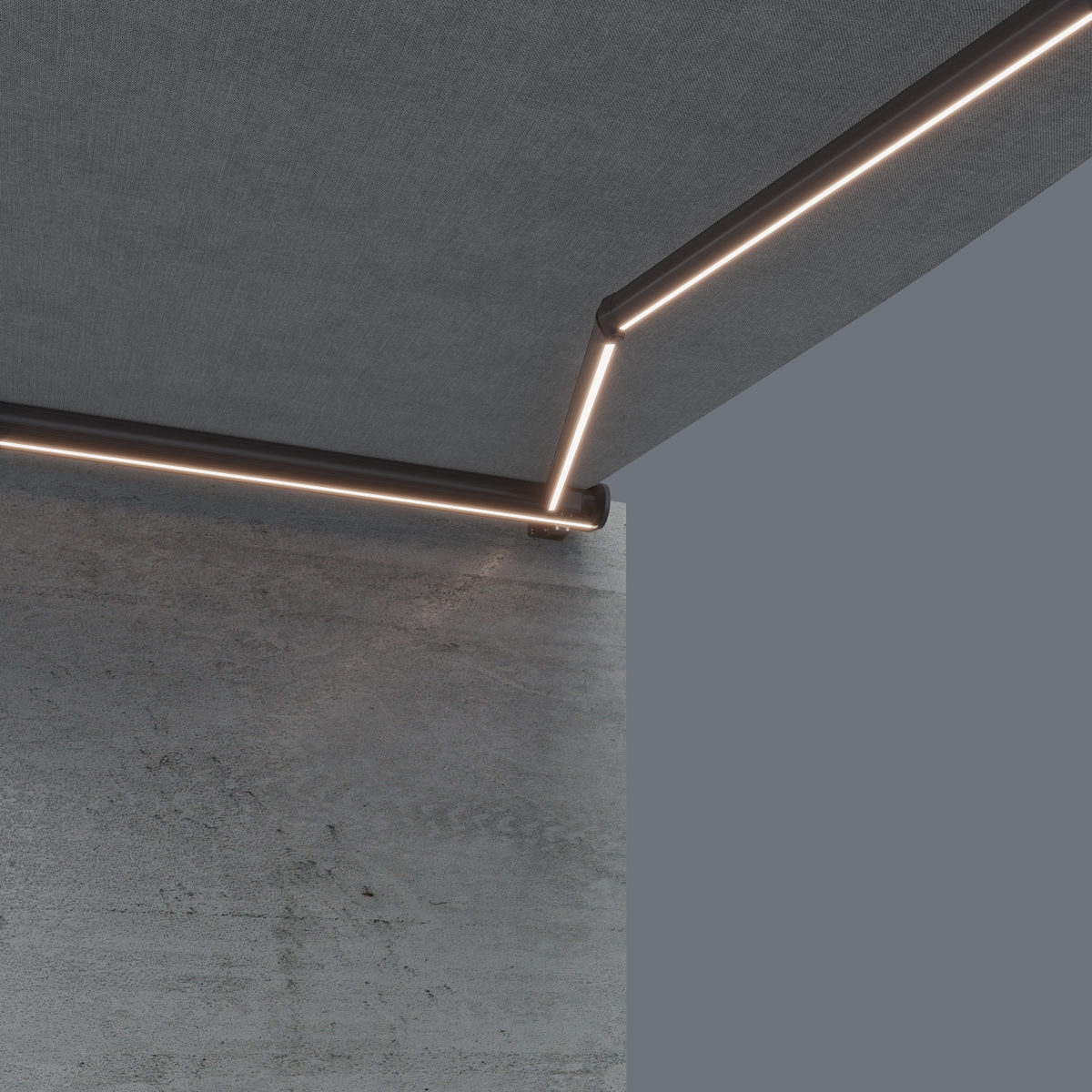 LED integrati nella cassetta e nei bracci