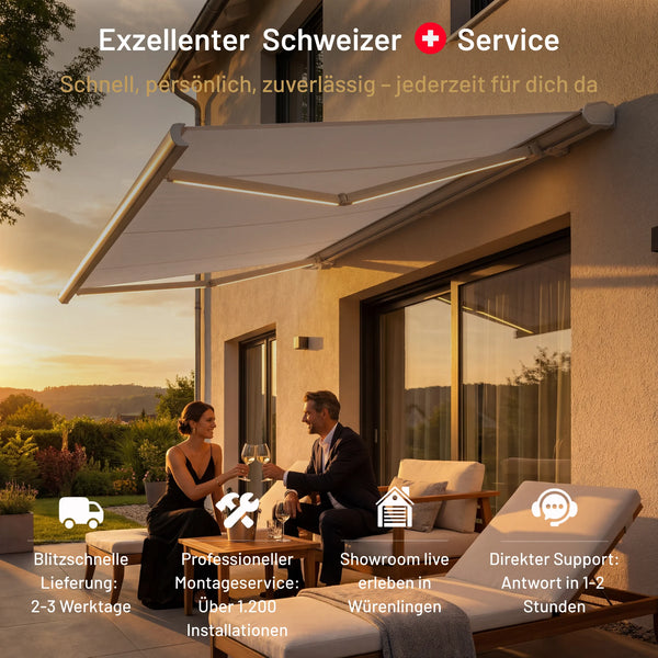 SkyShade Sonnenstoren mit integriertem LED