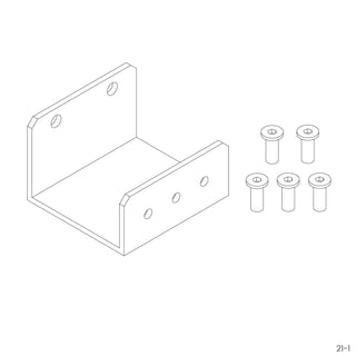 SkyMax Ultra - Connector 1 for fan bracket with screws - 21-1 - 24-26