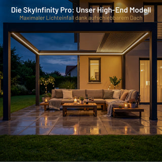 Pergola en aluminium SkyPergola SkyInfinity Pro