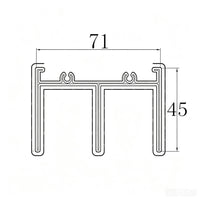 Louver Fence/2-track top rail 1