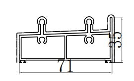 Unterschiene Lamellenwand