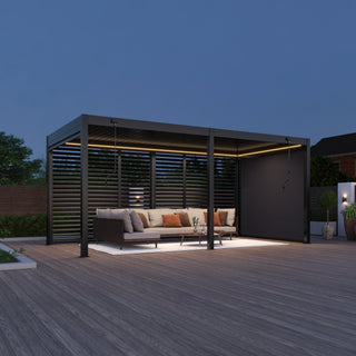 Modèle d’exposition : pergola en aluminium SkyLite ECO LED 3m x 6m
