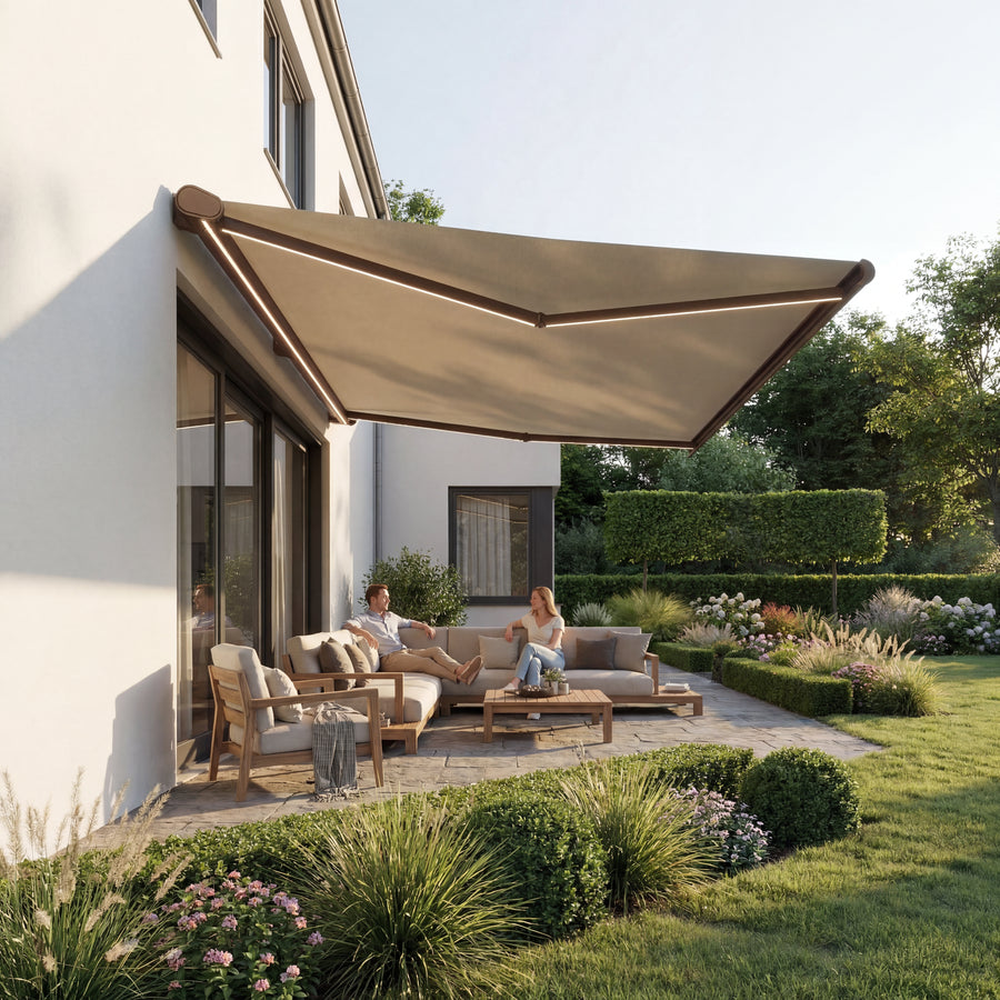 heim und haus markisen ersatzteile SkyShade Sonnenstoren mit integriertem LED